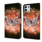 For Xiaomi Redmi Note 13 Pro 5G Crystal 3D Shockproof Protective Leather Phone Case(Crystal Butterfly) - 1