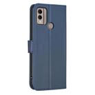 For Nokia C22 Four-leaf Embossed Leather Phone Case(Blue) - 3