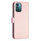 For Nokia G11 / G21 Four-leaf Embossed Leather Phone Case(Pink) - 3