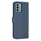 For Nokia G22 Four-leaf Embossed Leather Phone Case(Blue) - 3