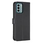 For Nokia G22 Four-leaf Embossed Leather Phone Case(Black) - 3