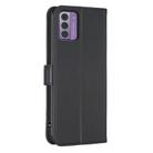 For Nokia G42 / G310 Four-leaf Embossed Leather Phone Case(Black) - 3