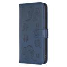 For Google Pixel 8a Four-leaf Embossed Leather Phone Case(Blue) - 2