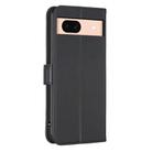 For Google Pixel 8a Four-leaf Embossed Leather Phone Case(Black) - 3