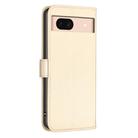 For Google Pixel 8a Four-leaf Embossed Leather Phone Case(Gold) - 3