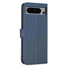 For Google Pixel 8 Pro Four-leaf Embossed Leather Phone Case(Blue) - 3
