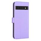 For Google Pixel 7 Pro Four-leaf Embossed Leather Phone Case(Purple) - 3