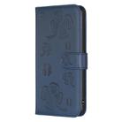 For Google Pixel 7 Four-leaf Embossed Leather Phone Case(Blue) - 2