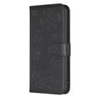 For Google Pixel 7 Four-leaf Embossed Leather Phone Case(Black) - 2