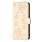 For Google Pixel 7 Four-leaf Embossed Leather Phone Case(Gold) - 2