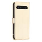 For Google Pixel 7 Four-leaf Embossed Leather Phone Case(Gold) - 3