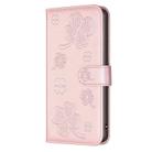 For Google Pixel 7 Four-leaf Embossed Leather Phone Case(Pink) - 2