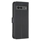 For Google Pixel 7a Four-leaf Embossed Leather Phone Case(Black) - 3