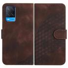 For OPPO A54 5G/A74 5G/A93 5G YX0060 Elephant Head Embossed Phone Leather Case with Lanyard(Coffee) - 1