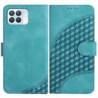 For OPPO A93 4G/F17 Pro/Reno4 Lite/Reno4 F YX0060 Elephant Head Embossed Phone Leather Case with Lanyard(Light Blue) - 1