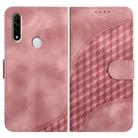 For OPPO A8/A31 YX0060 Elephant Head Embossed Phone Leather Case with Lanyard(Pink) - 1