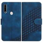 For OPPO A8/A31 YX0060 Elephant Head Embossed Phone Leather Case with Lanyard(Royal Blue) - 1