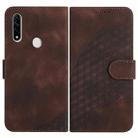 For OPPO A8/A31 YX0060 Elephant Head Embossed Phone Leather Case with Lanyard(Coffee) - 1