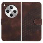 For OPPO Find X8 Elephant Head Embossed Phone Leather Case with Lanyard(Coffee) - 1