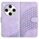 For OPPO Find X8 Pro Elephant Head Embossed Phone Leather Case with Lanyard(Light Purple) - 1