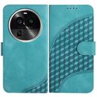 For OPPO Find X6 Pro Elephant Head Embossed Phone Leather Case with Lanyard(Light Blue) - 1