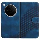 For OPPO Find X8s+ Elephant Head Embossed Phone Leather Case with Lanyard(Royal Blue) - 1