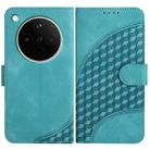 For OPPO Find X8s+ Elephant Head Embossed Phone Leather Case with Lanyard(Light Blue) - 1