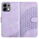 For OPPO K13 5G Elephant Head Embossed Phone Leather Case with Lanyard(Light Purple) - 1