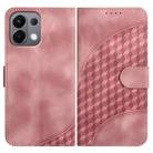 For OPPO K13 5G Elephant Head Embossed Phone Leather Case with Lanyard(Pink) - 1