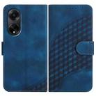 For OPPO A98 5G Elephant Head Embossed Phone Leather Case with Lanyard(Royal Blue) - 1