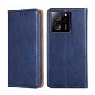 For Xiaomi Redmi K60 Ultra Gloss Oil Solid Color Magnetic Leather Phone Case(Blue) - 1