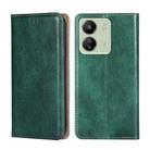 For Xiaomi Redmi 13C 4G Gloss Oil Solid Color Magnetic Leather Phone Case(Green) - 1