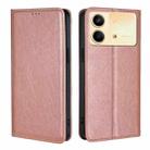 For Xiaomi Redmi Note 13R Pro 5G Gloss Oil Solid Color Magnetic Leather Phone Case(Rose Gold) - 1