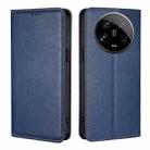 For Xiaomi 14 Ultra 5G Gloss Oil Solid Color Magnetic Leather Phone Case(Blue) - 1