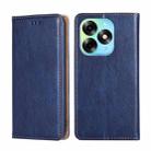 For Itel S23 Plus 4G Gloss Oil Solid Color Magnetic Leather Phone Case(Blue) - 1