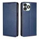 For Itel A50 4G Gloss Oil Solid Color Magnetic Leather Phone Case(Blue) - 1