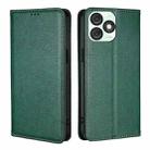 For Itel A50 4G Gloss Oil Solid Color Magnetic Leather Phone Case(Green) - 1