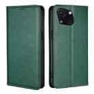 For Itel A50C 4G Gloss Oil Solid Color Magnetic Leather Phone Case(Green) - 1