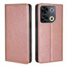 For Itel P65 Gloss Oil Solid Color Magnetic Leather Phone Case(Rose Gold) - 1