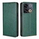 For Itel P65 Gloss Oil Solid Color Magnetic Leather Phone Case(Green) - 1