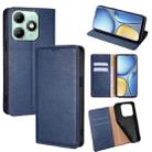 For itel A90 4G Gloss Oil Solid Color Magnetic Leather Phone Case(Blue) - 1