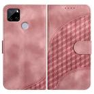 For Realme C12/C15/C25/C25s/7i Global/Narzo 20 YX0060 Elephant Head Embossed Phone Leather Case with Lanyard(Pink) - 1