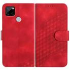 For Realme C12/C15/C25/C25s/7i Global/Narzo 20 YX0060 Elephant Head Embossed Phone Leather Case with Lanyard(Red) - 1