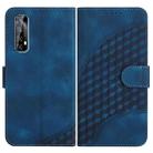 For Realme 7 4G/Narzo 20 Pro YX0060 Elephant Head Embossed Phone Leather Case with Lanyard(Royal Blue) - 1