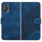 For Realme 7 Pro YX0060 Elephant Head Embossed Phone Leather Case with Lanyard(Royal Blue) - 1