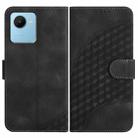 For Realme C30 4G/Narzo 50i Prime/C30s YX0060 Elephant Head Embossed Phone Leather Case with Lanyard(Black) - 1