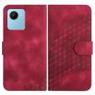 For Realme C30 4G/Narzo 50i Prime/C30s YX0060 Elephant Head Embossed Phone Leather Case with Lanyard(Rose Red) - 1