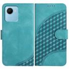 For Realme C30 4G/Narzo 50i Prime/C30s YX0060 Elephant Head Embossed Phone Leather Case with Lanyard(Light Blue) - 1