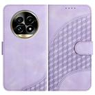 For Realme 13 Pro / 13 Pro+ Global Elephant Head Embossed Phone Leather Case with Lanyard(Light Purple) - 1