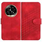 For Realme 13 Pro / 13 Pro+ Global YX0060 Elephant Head Embossed Phone Leather Case with Lanyard(Red) - 1